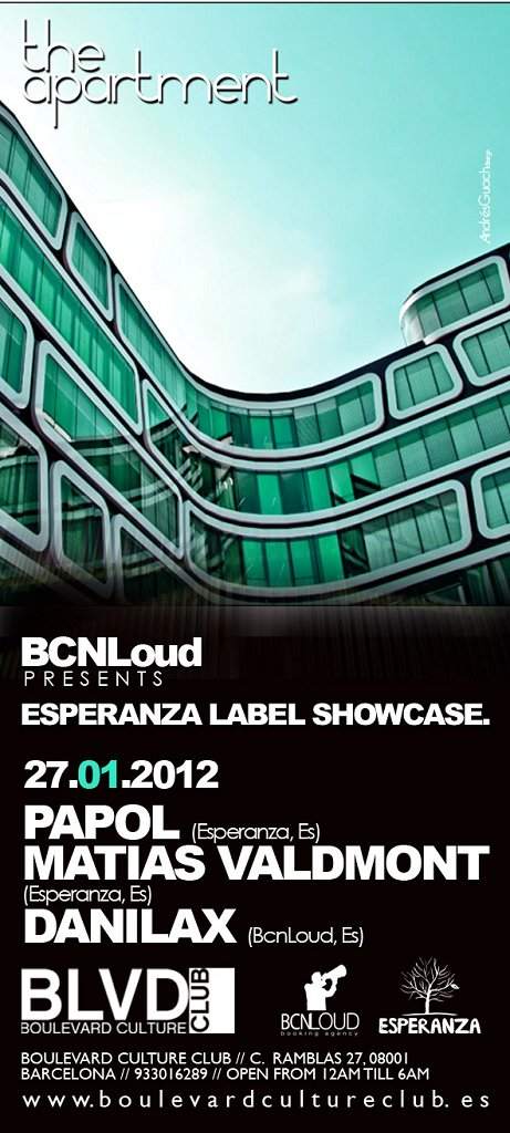 Bcnloud presents Esperanza Label Showcase - Página frontal