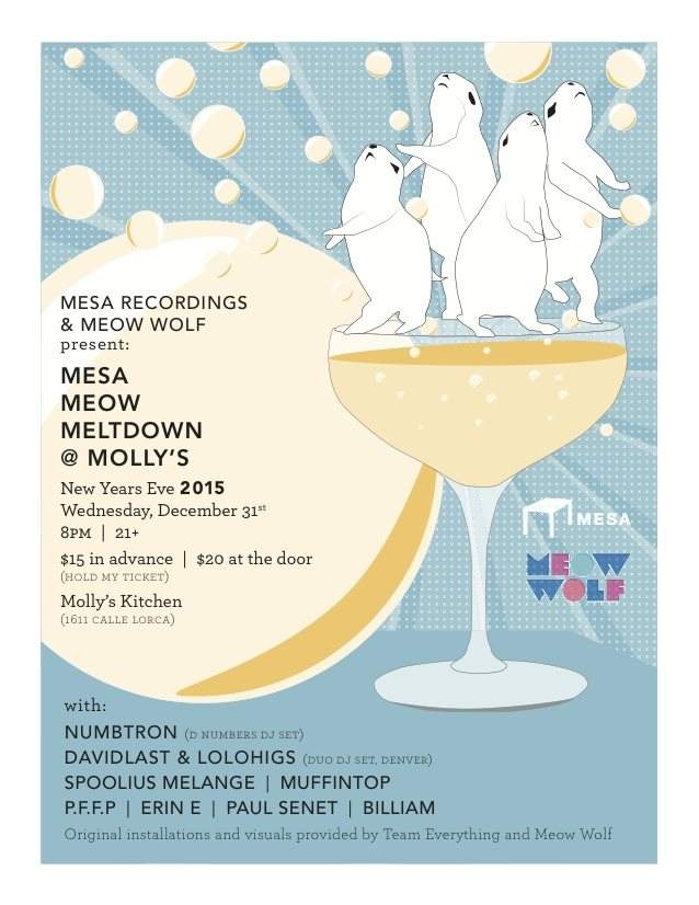 Mesa Meow New Years Meltdown - Página frontal
