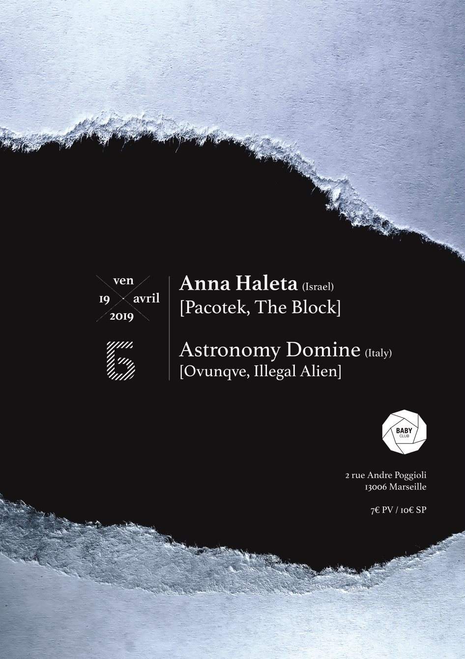 Bliss Б with Anna Haleta, Astronomy Domine - フライヤー表