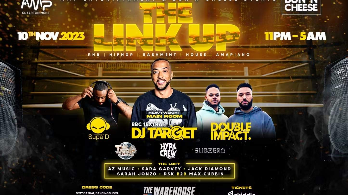 AMP AND BUN & CHEESE PRESENTS: THE LINK UP - フライヤー表