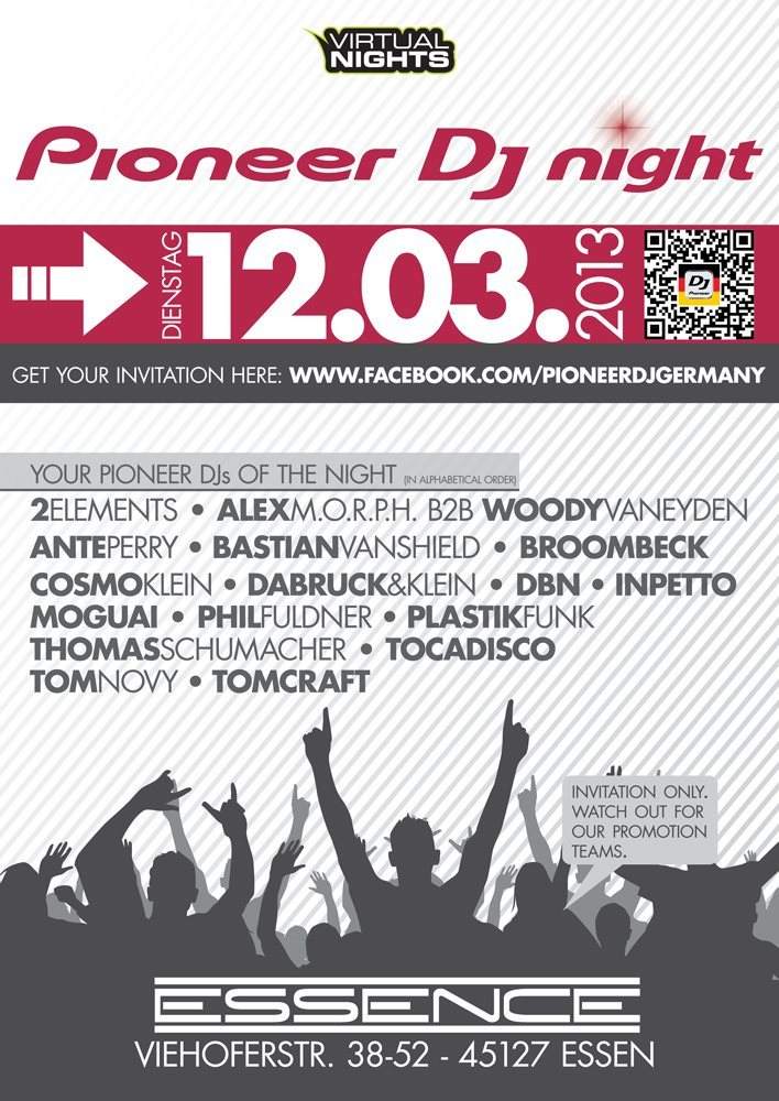 Pioneer DJ Night 2013 - フライヤー表