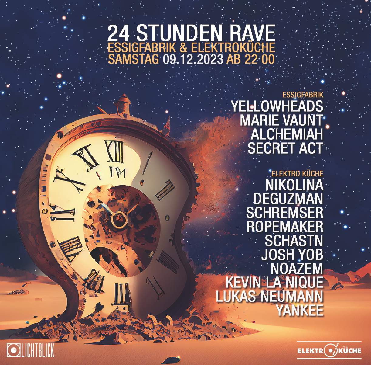 24 Stunden Rave at Essigfabrik & Elektroküche at Elektroküche, Cologne