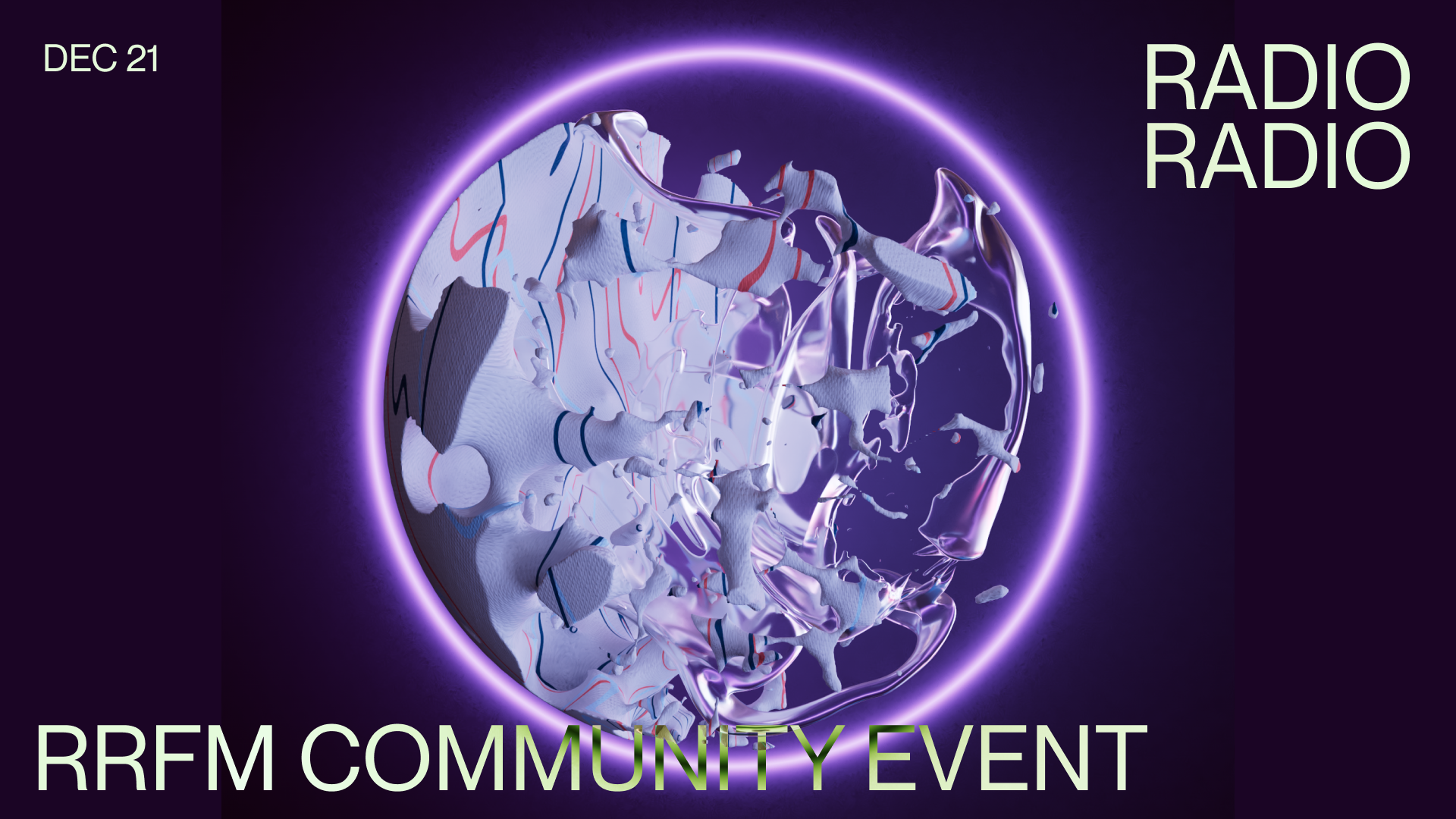 RRFM Community Event: Free Entrance - フライヤー表