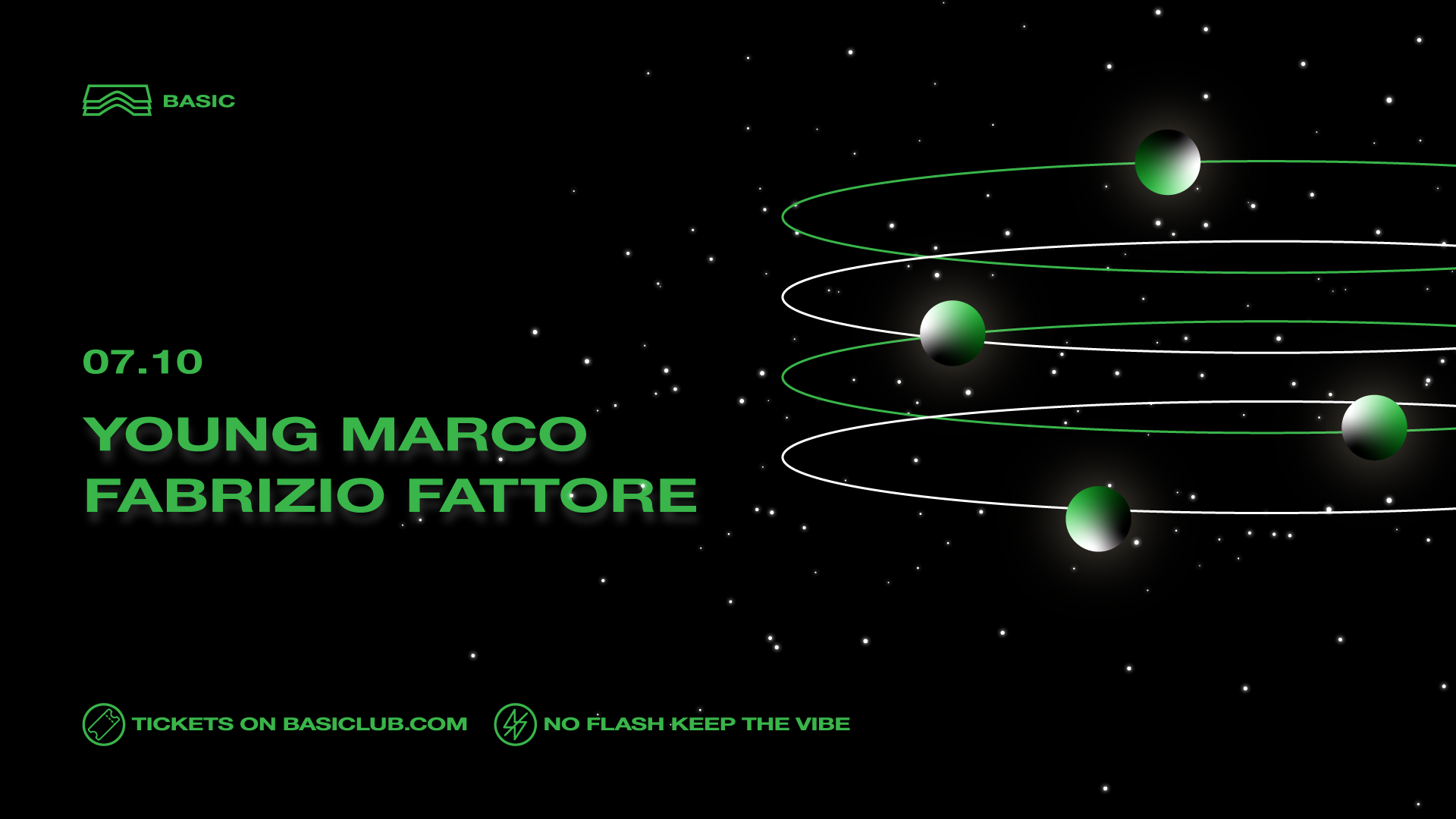 Basic • Young Marco + Fabrizio Fattore - フライヤー表