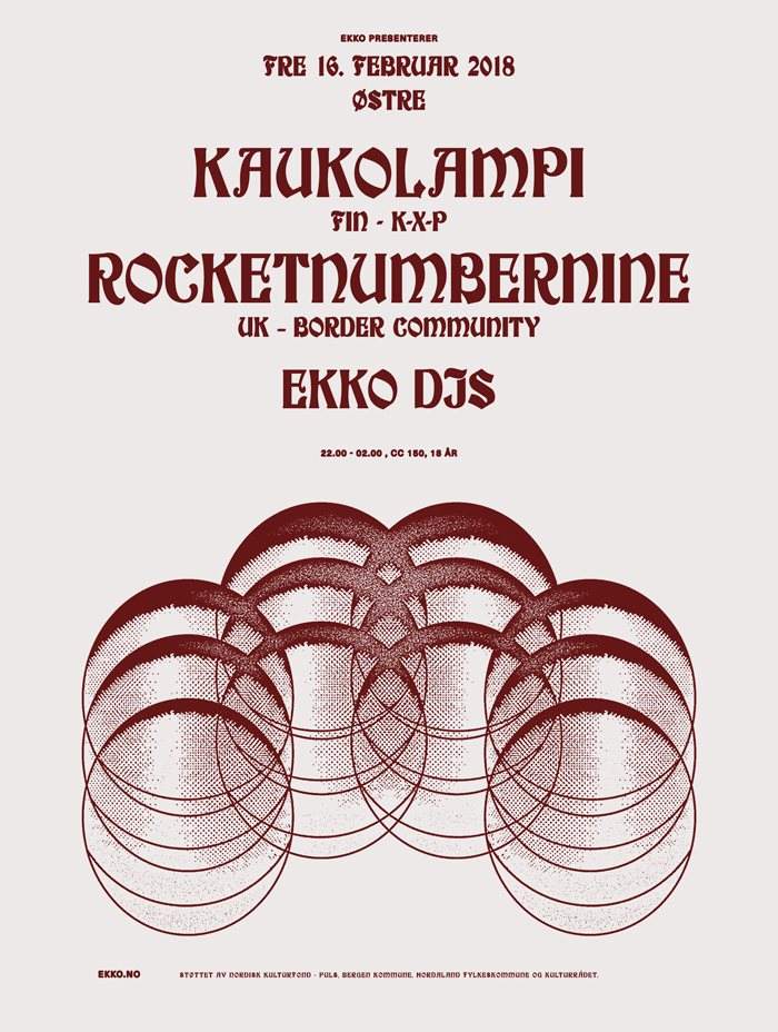 Ekko Pres: Kaukolampi, Rocketnumbernine - フライヤー裏