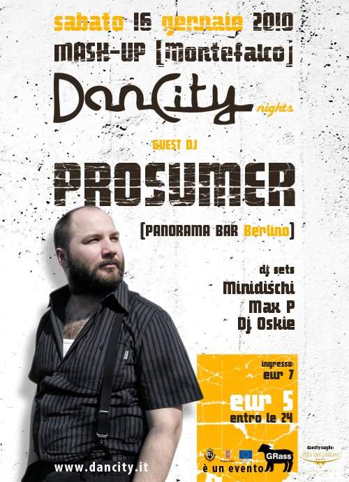 Dancity Night with Prosumer - Página frontal