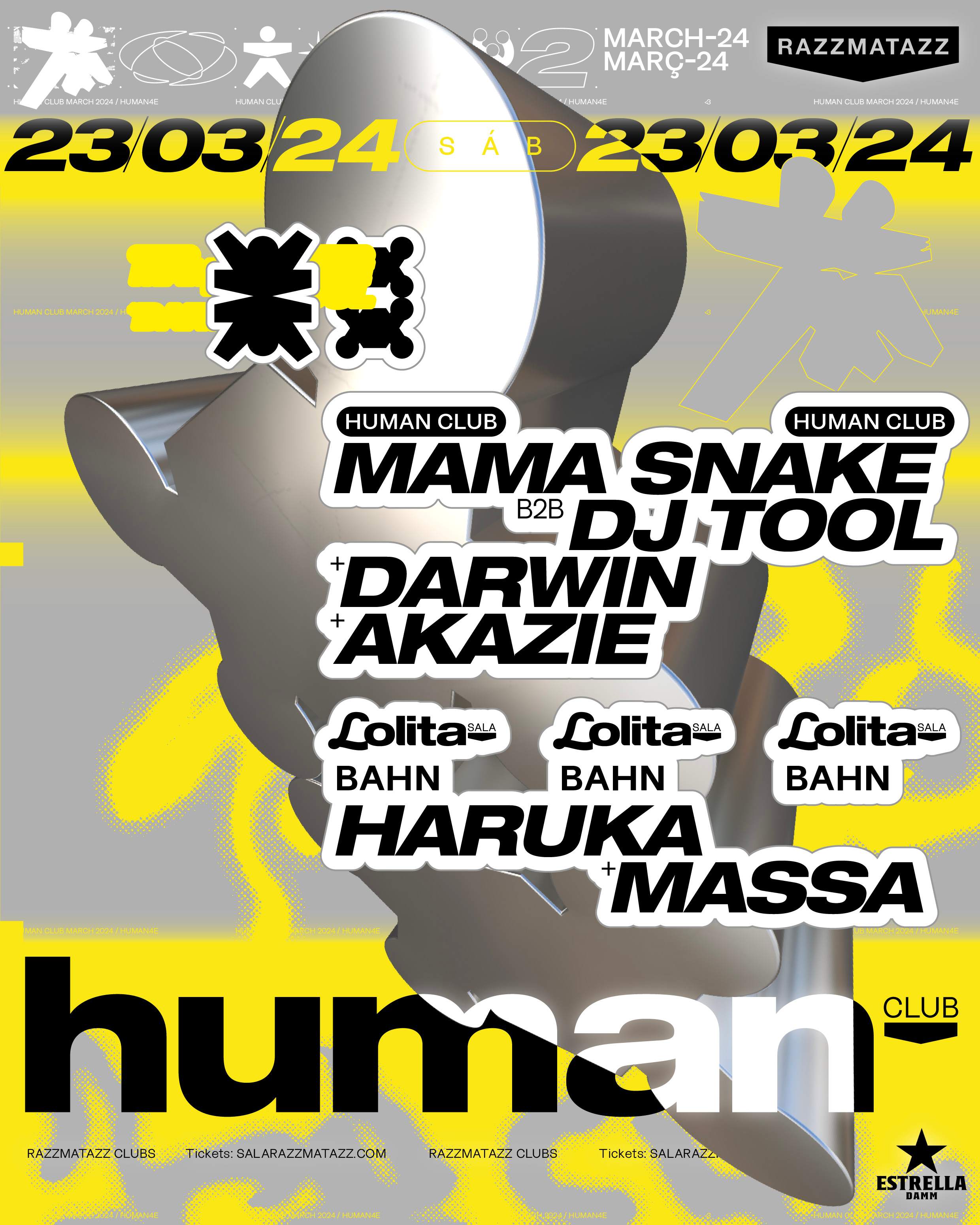 HUMAN presents: Mama Snake B2B DJ TOOL - Página frontal