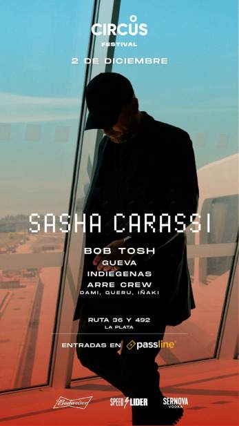 Sasha Carassi + Bob Tosh - CIRCUS FESTIVAL, La Plata - フライヤー表