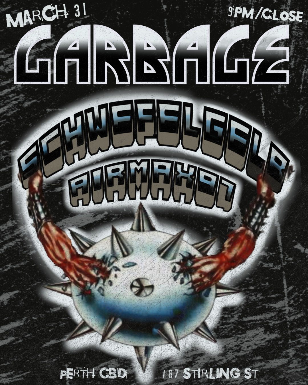 GARBAGE - Schwefelgelb + AIRMAX97 - Página frontal
