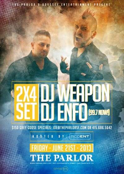 DJ Weapon & DJ Enfo - Página frontal