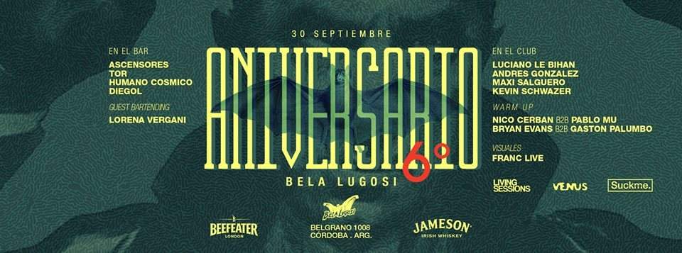 Bela Lugosi 6º Aniversario - Luciano Le Bihan - Andres Gonzalez y mas - フライヤー表