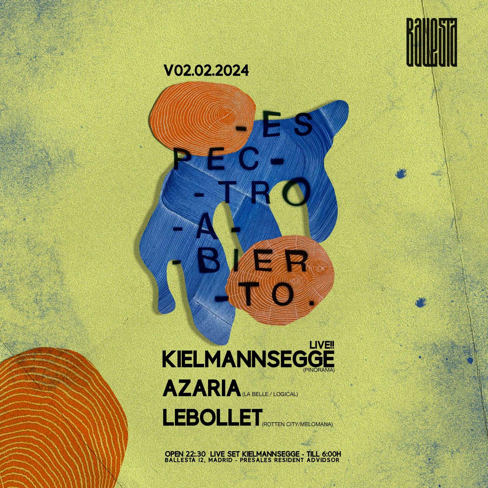 ESPECTRO ABIERTO: Kielmannsegge live! + Azaria + lebollet - Página frontal