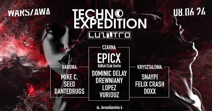 Techno Expedition with Epicx KitKat Club Berlin in Luzztro - フライヤー表