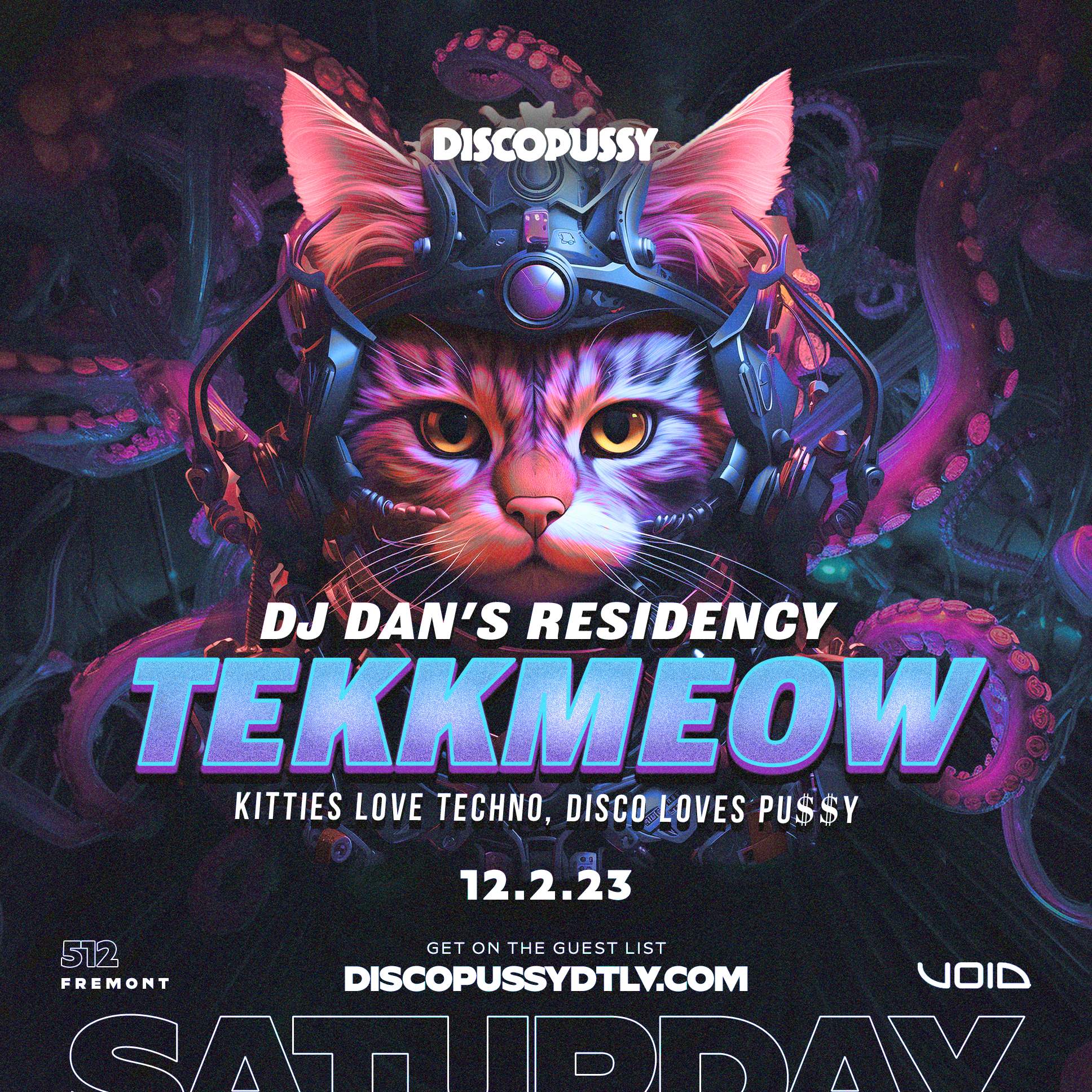 Discopussy presents: TEKKMEOW with DJ Dan - Página frontal