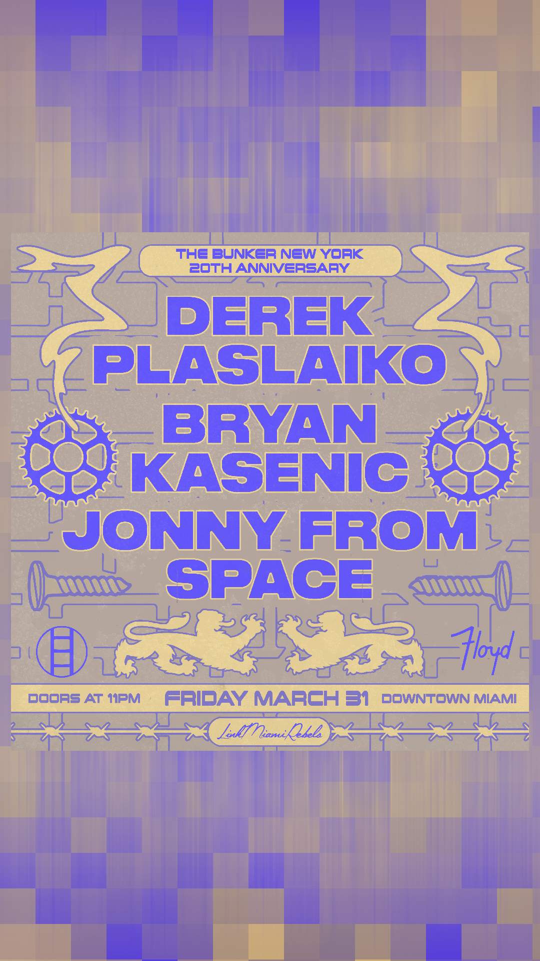 The Bunker New York 20th Anniversary at Floyd, Miami