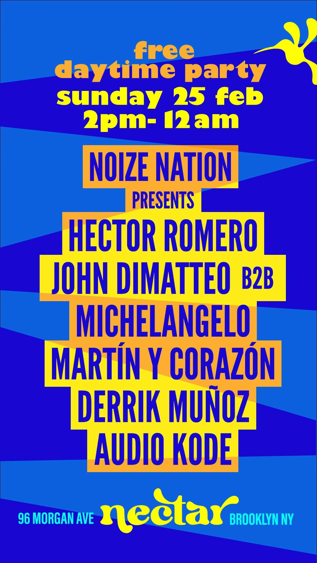 NOIZE NATION with Hector Romero & FRIENDS - フライヤー表