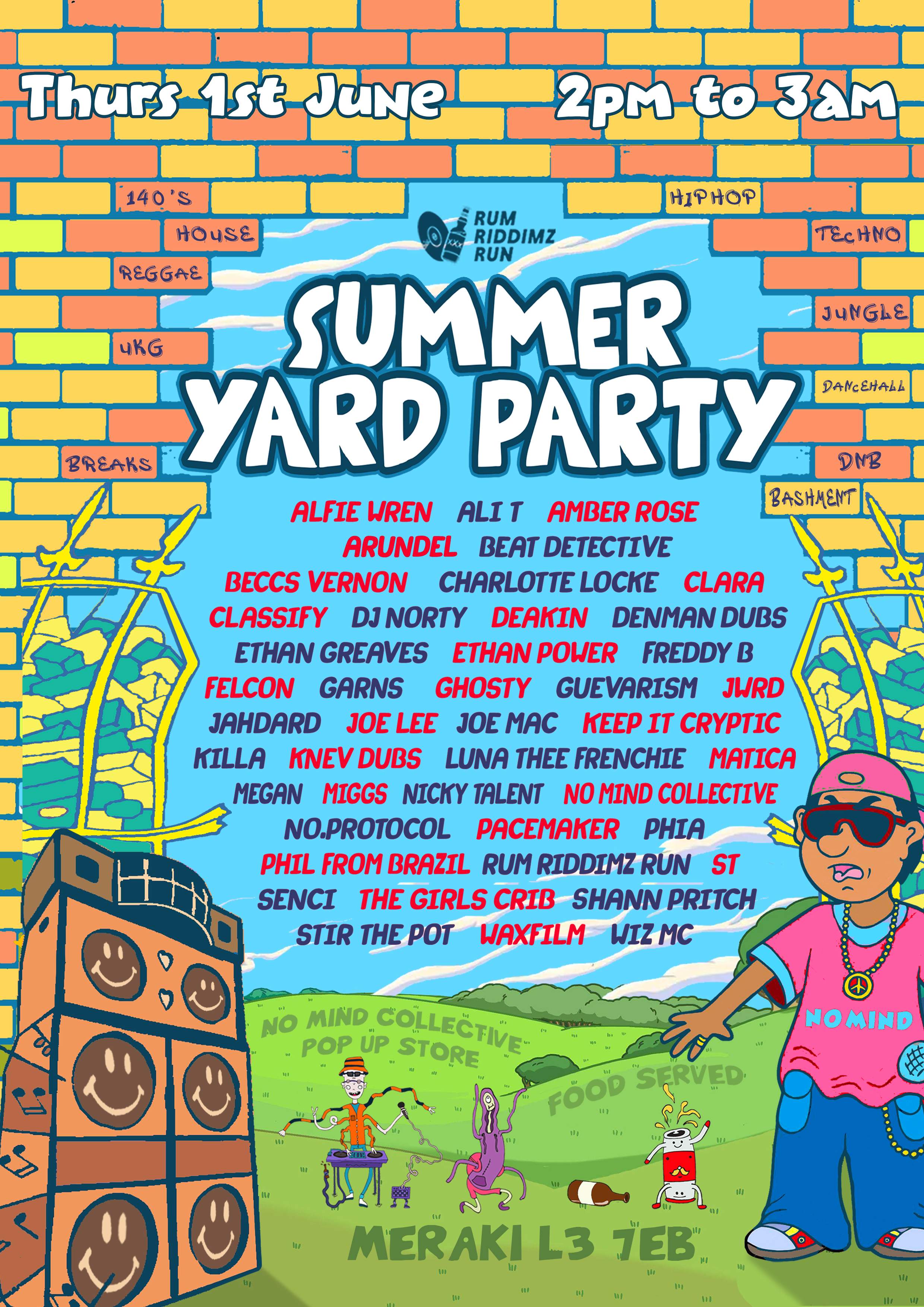 Summer Yard Party - フライヤー表