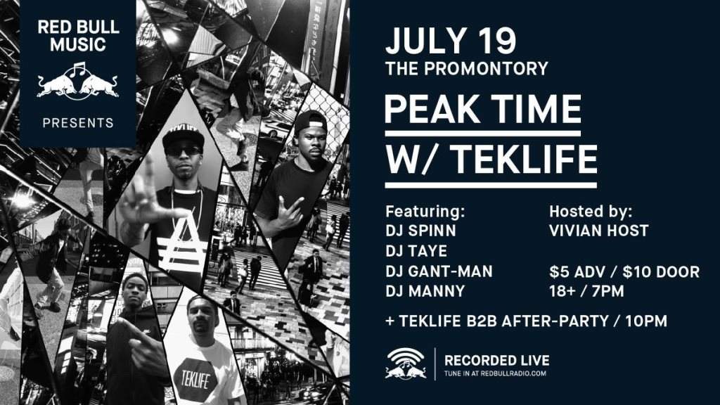 Red Bull Music presents: Peak Time with Teklife - Página frontal