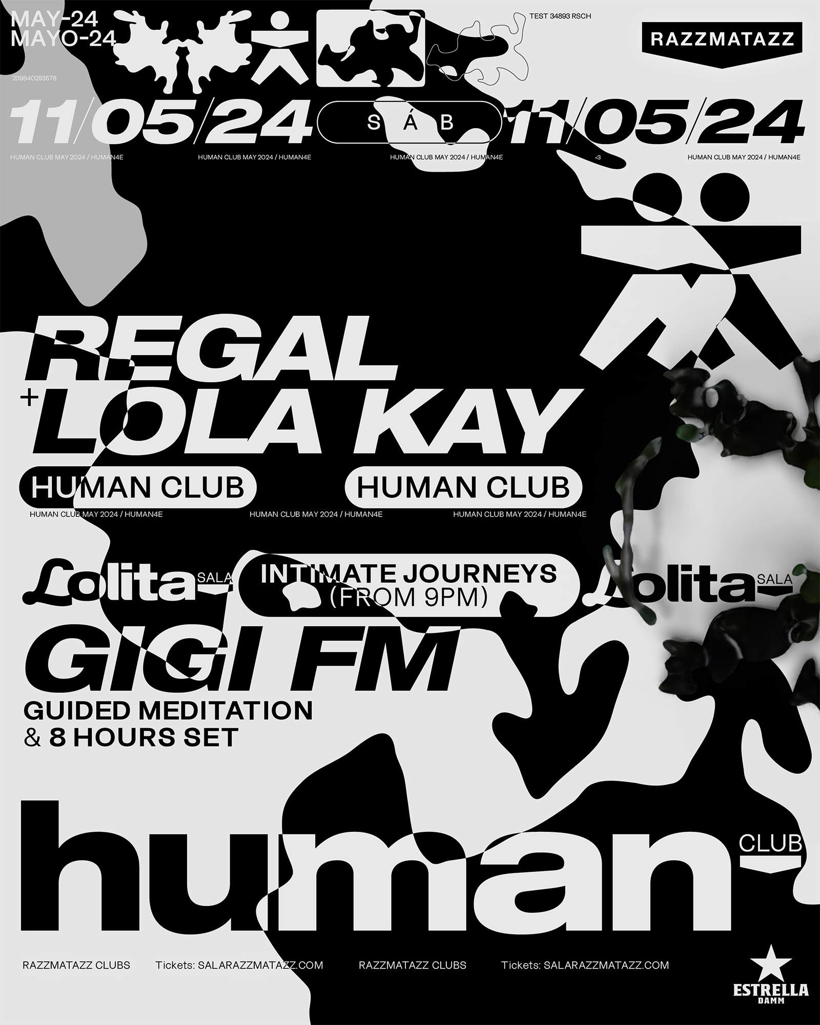 HUMAN presents: Regal + Lola Kay - フライヤー表