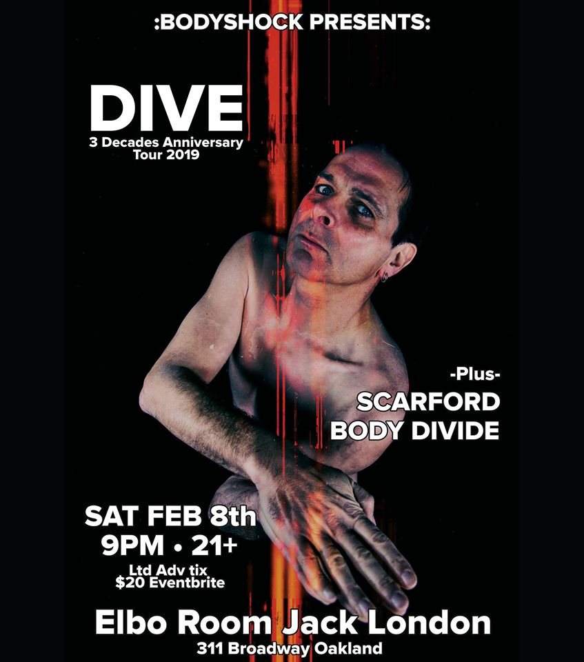 Dive - 3 Decades Anniversary Tour in Oakland - フライヤー表