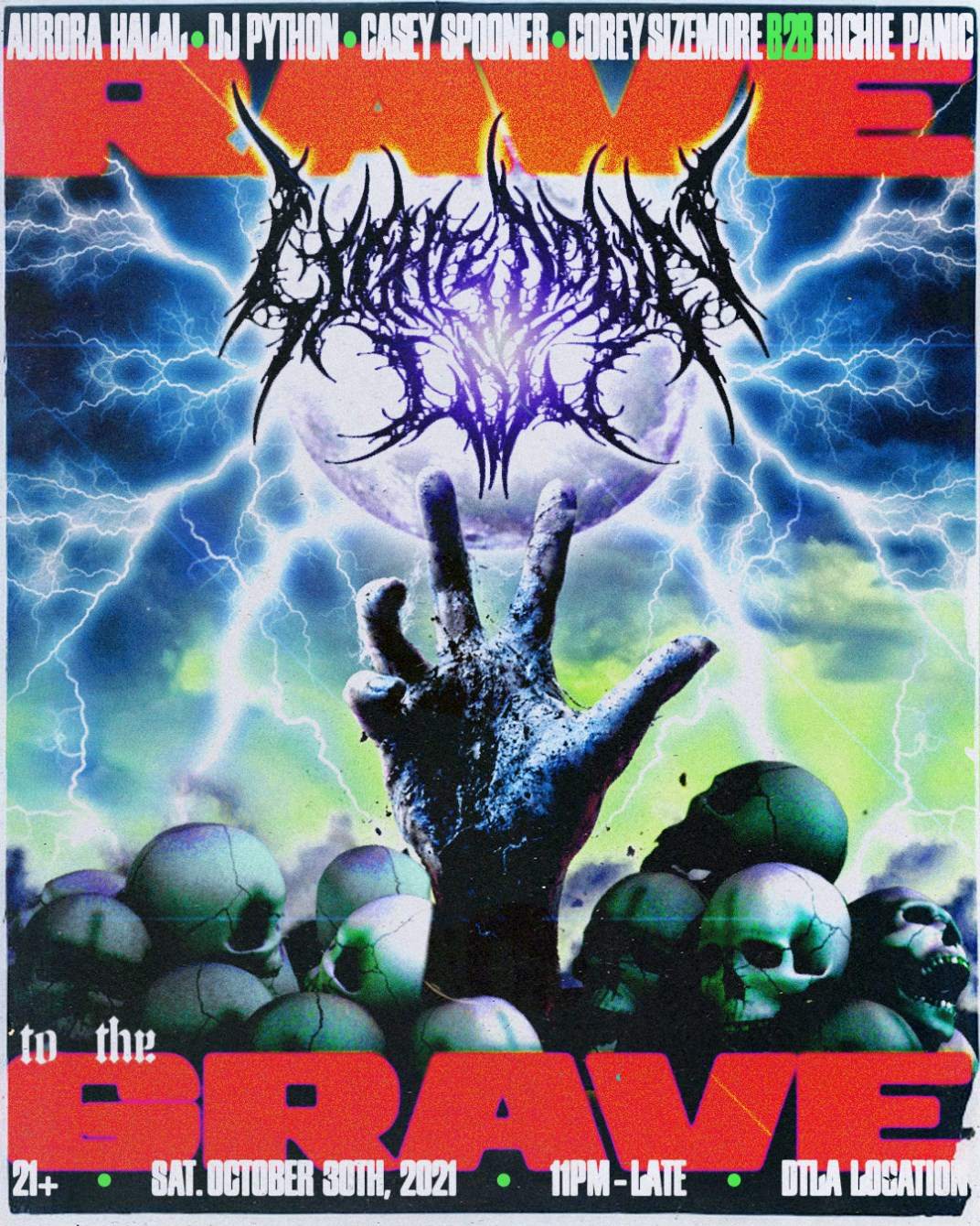 Lights Down Low Rave to the Grave 2021 at TBA - Downtown LA, Los Angeles