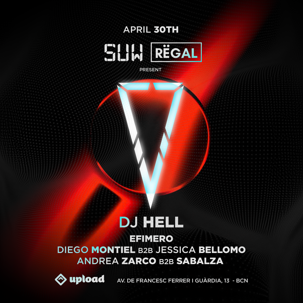DJ HELL at DARK DISCO RIDERS (SUW x REGAL) at Sala Upload Barcelona ...