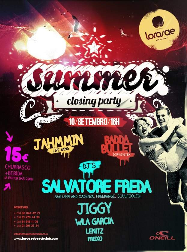 Summer Closing Party with Salvatore Freda - Página frontal