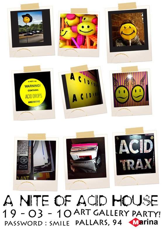 A Nite Of Acid House at Espai Actual D'Art Hosted By Verdes Records - フライヤー表