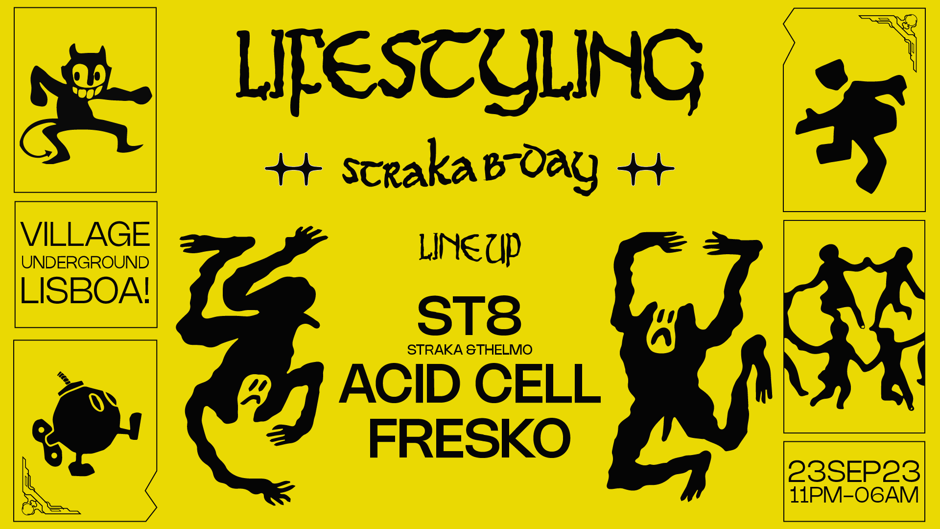 Lifestyling Straka B-Day - フライヤー表