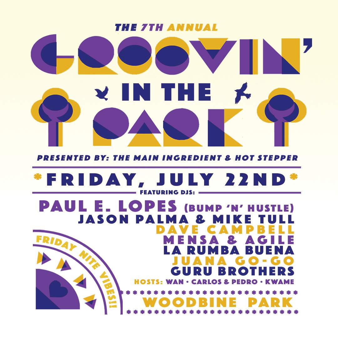 7th Annual Groovin' in the Park Friday - フライヤー表