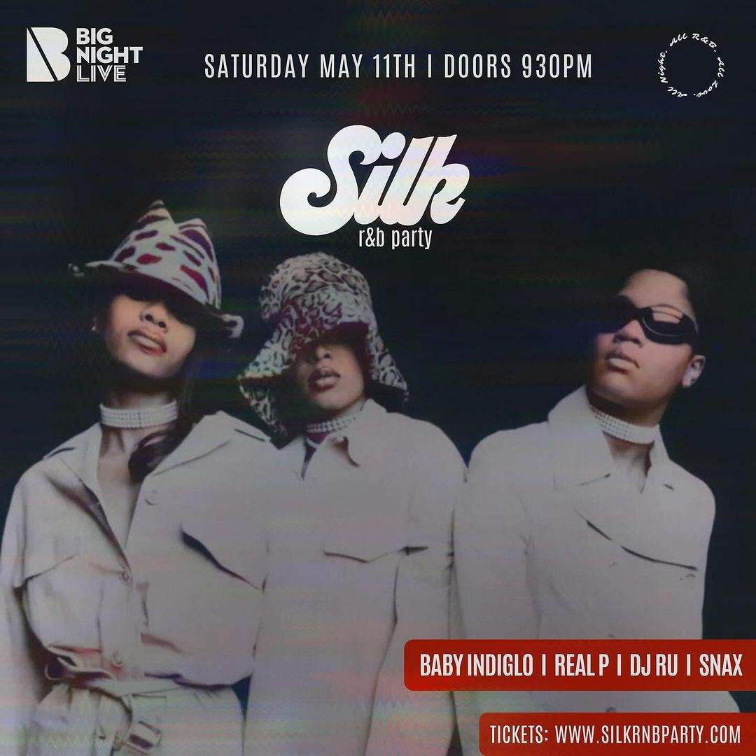 FREE: Silk, The R&B Party Night at Big Night Live - Página frontal