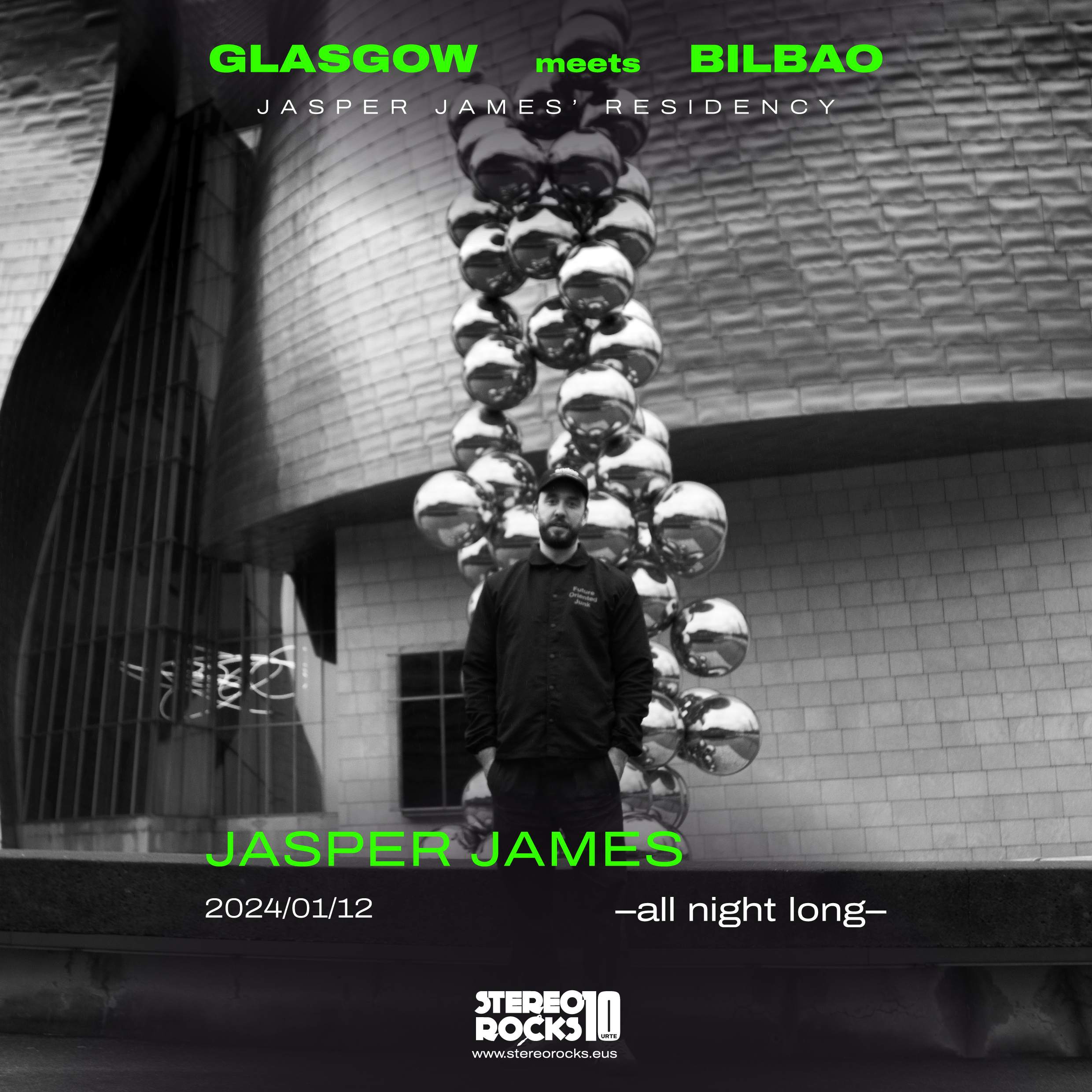 Stereorocks: Jasper James –all night long– (Glasgow meets Bilbao) - Página frontal