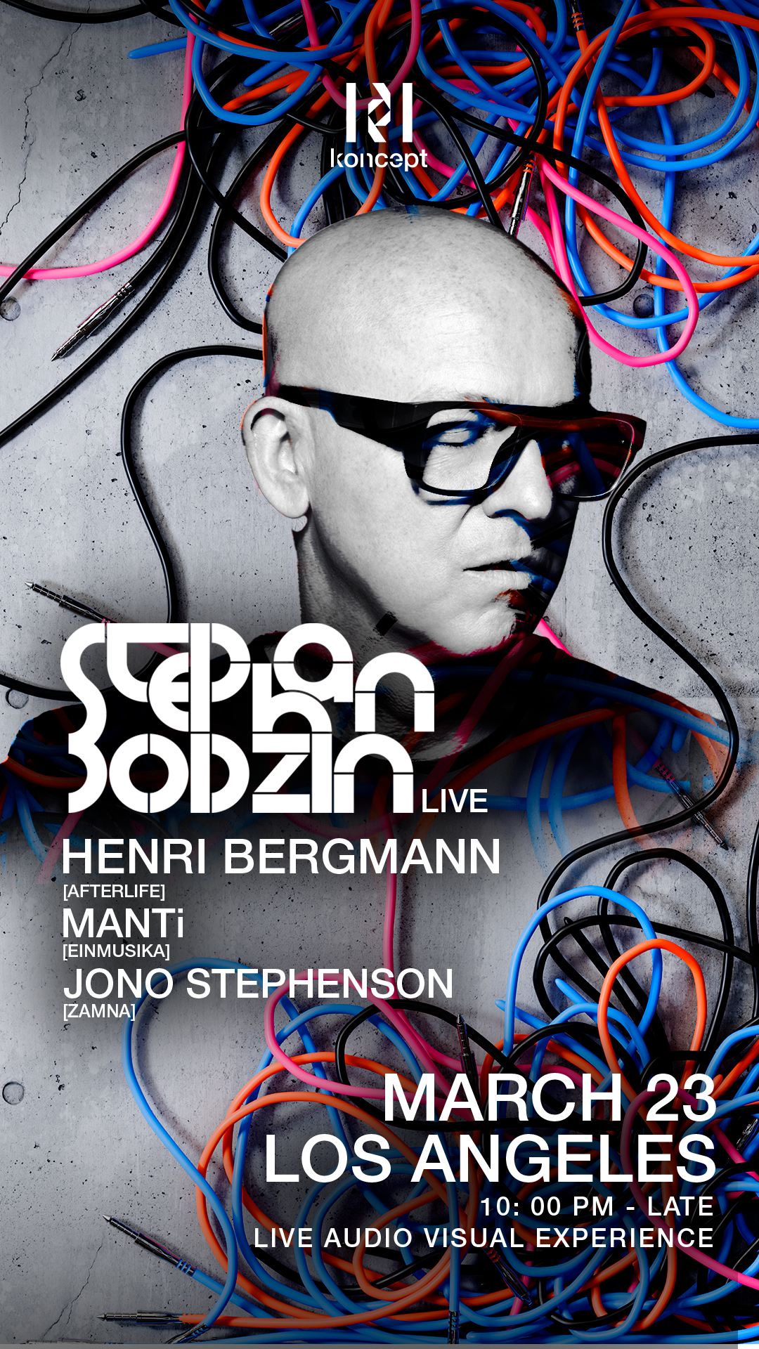 Koncept presents: Stephan Bodzin (Live) + Henri Bergmann (Afterlife) Live AV Experience - フライヤー表