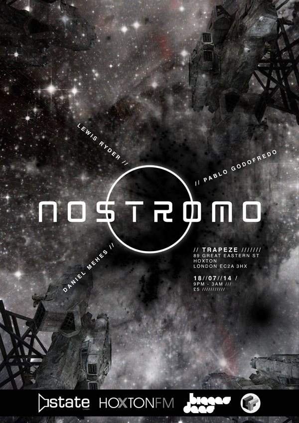 Nostromo - Lewis Ryder // Pablo Godofredo // Daniel Mehes [TECHNO] - Página trasera
