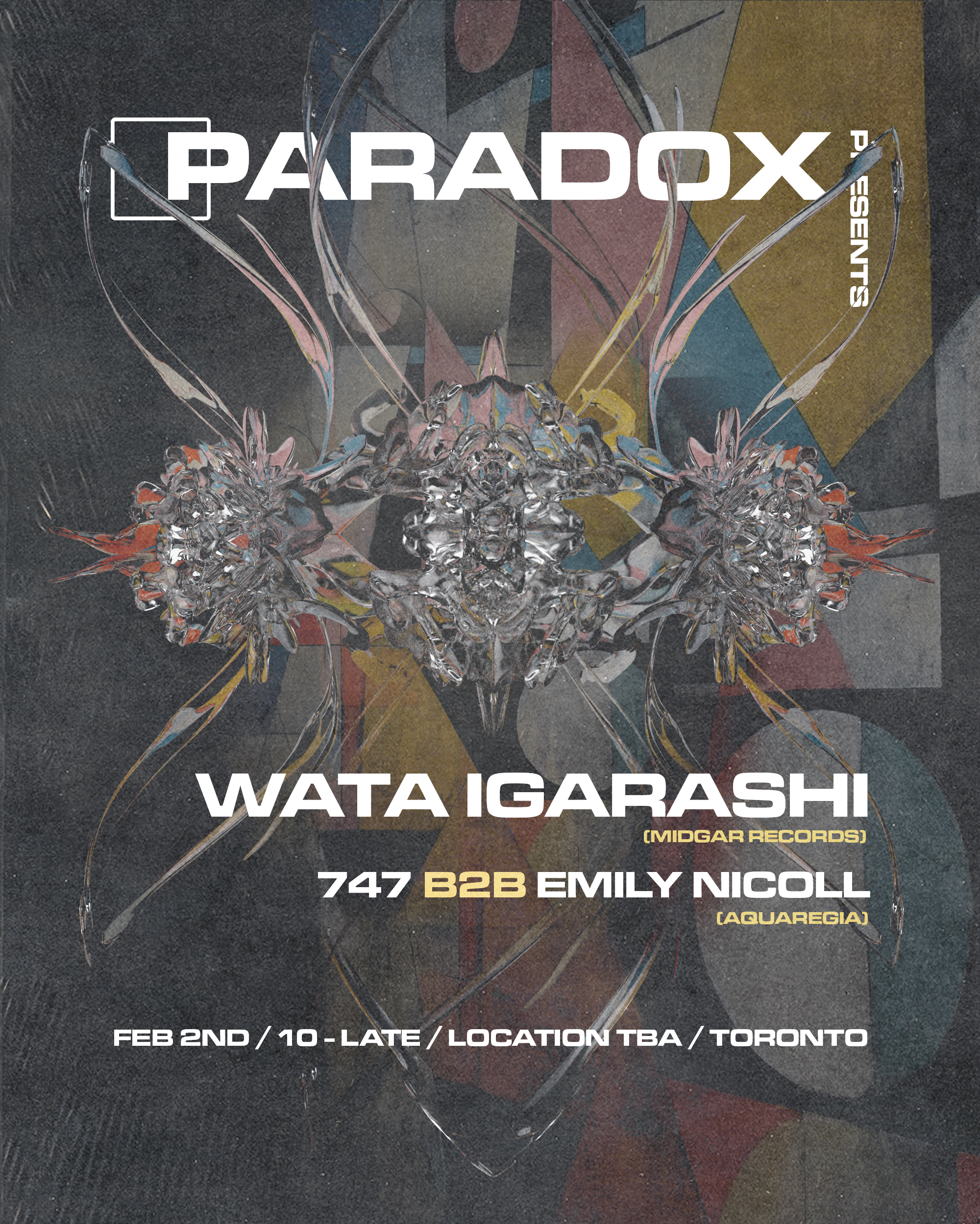 Paradox presents: Wata Igarashi + 747 + EMILY NICOLL - Página frontal
