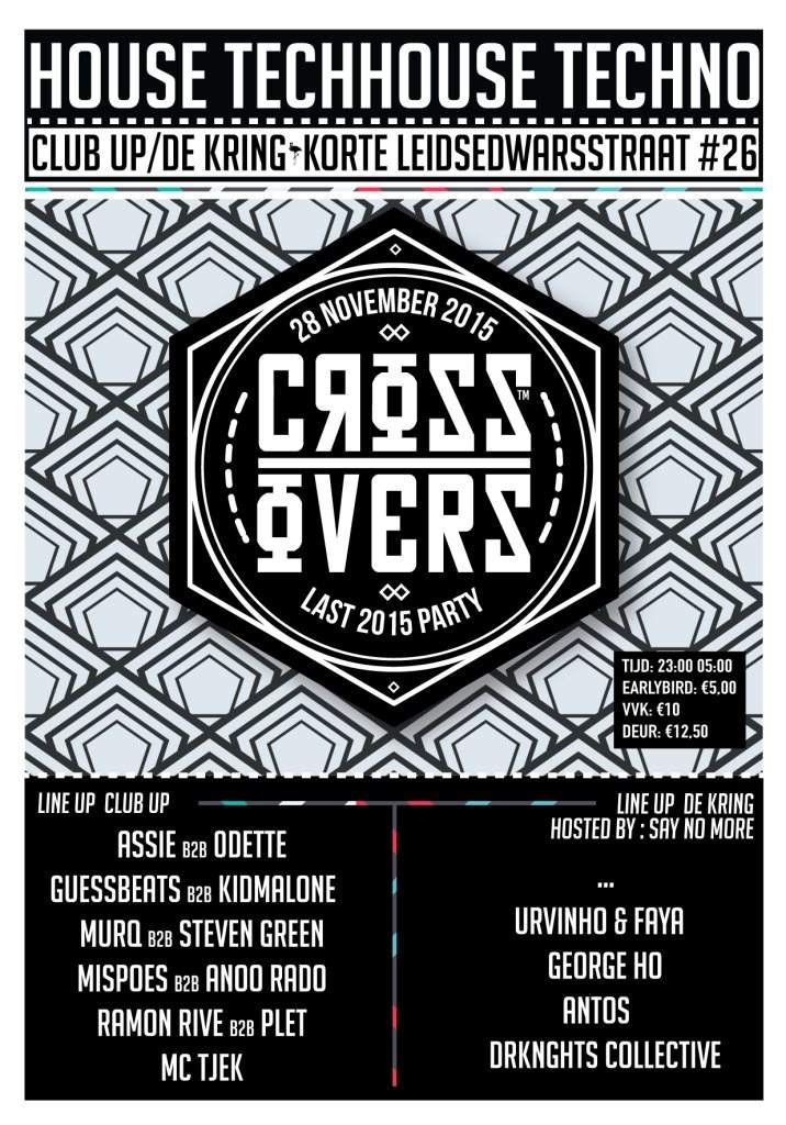 Crossovers Last 2015 Party with Guessbeats & Kidmalone, Assie - Página frontal