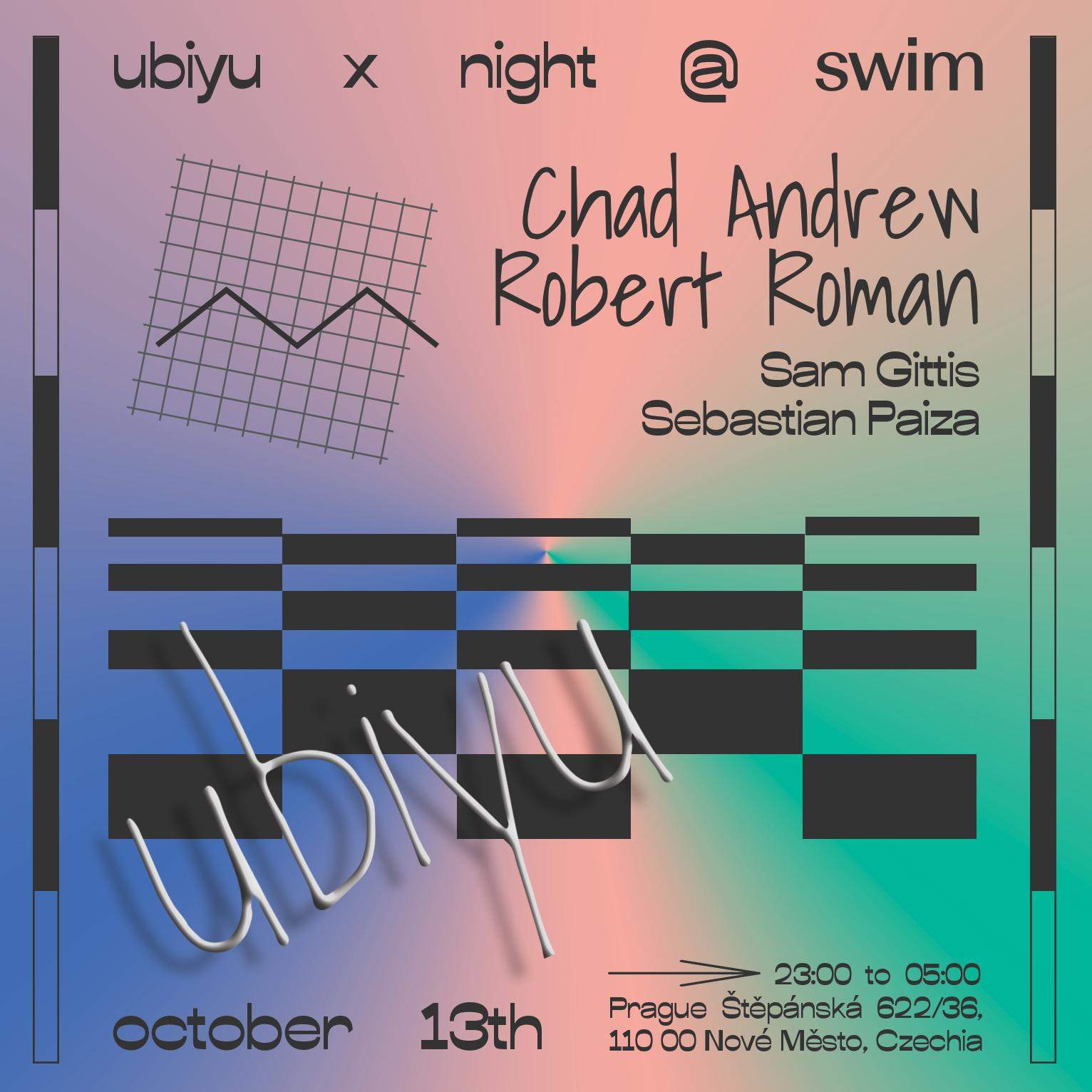 ubiyu x night with Chad Andrew & Robert Roman - Página frontal