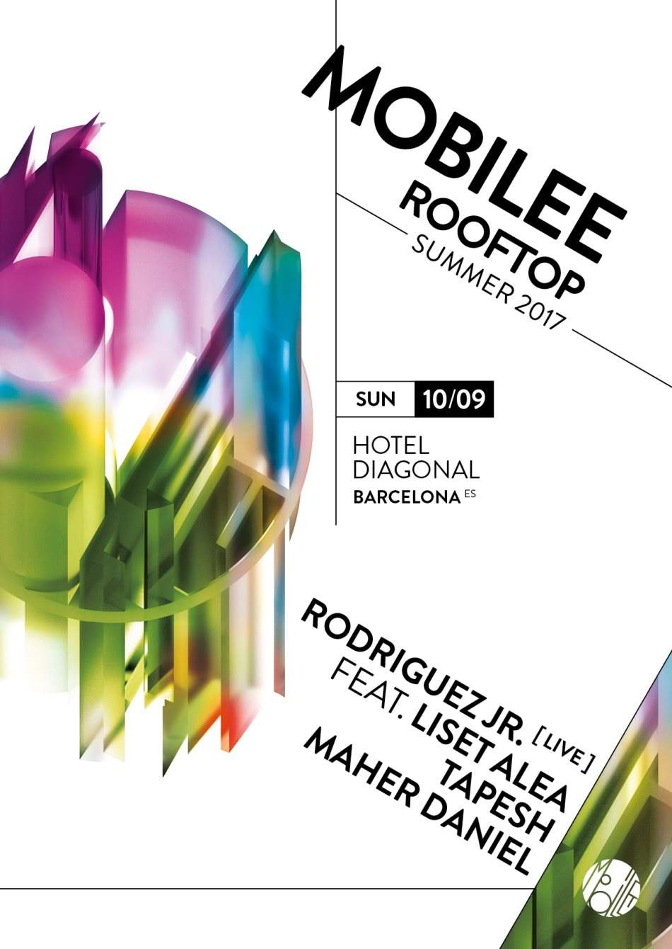 Mobilee Rooftop with Rodriguez Jr. Feat. Liset Alea, Tapesh, Maher Daniel - フライヤー表