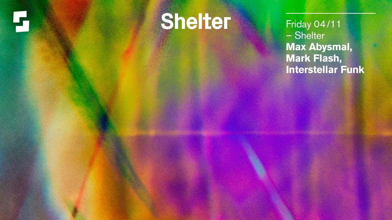 Shelter; Max Abysmal, Mark Flash, Interstellar Funk - Página frontal