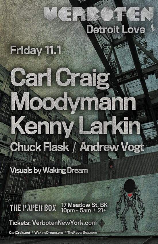 Verboten presents Detroit Love: Carl Craig / Moodymann / Kenny Larkin / Chuck Flask - Página trasera
