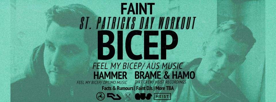 Faint presents - Bicep, Hammer, Brame & Hamo - St. Patrick's day Workout - Página frontal