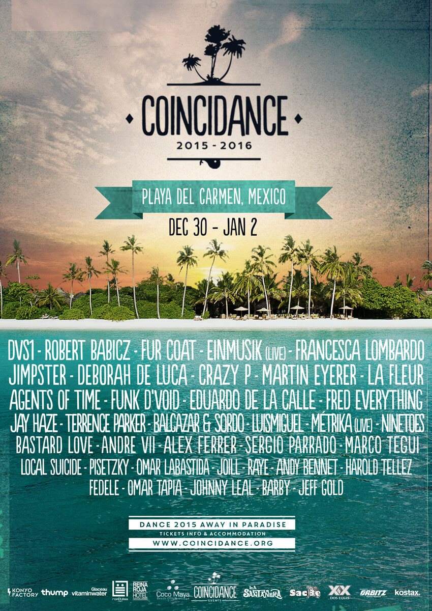 Coincidance Festival NYE 2015-2016 - フライヤー表