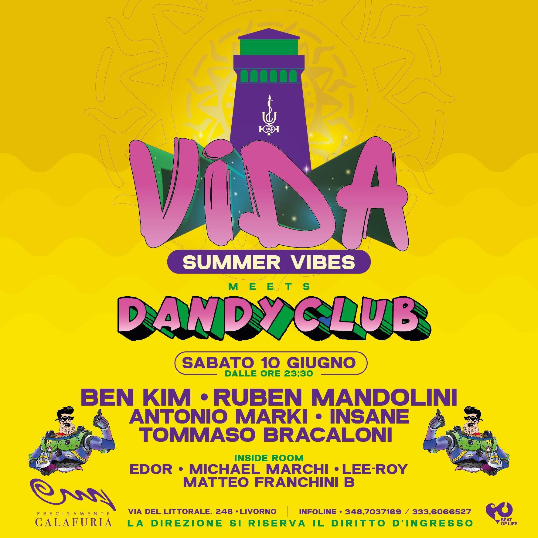 Vida Summer Vibes meets Dandy Club - フライヤー裏