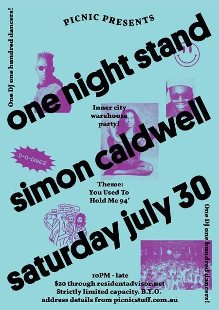 Picnic presents One Night Stand with Simon Caldwell - Página frontal
