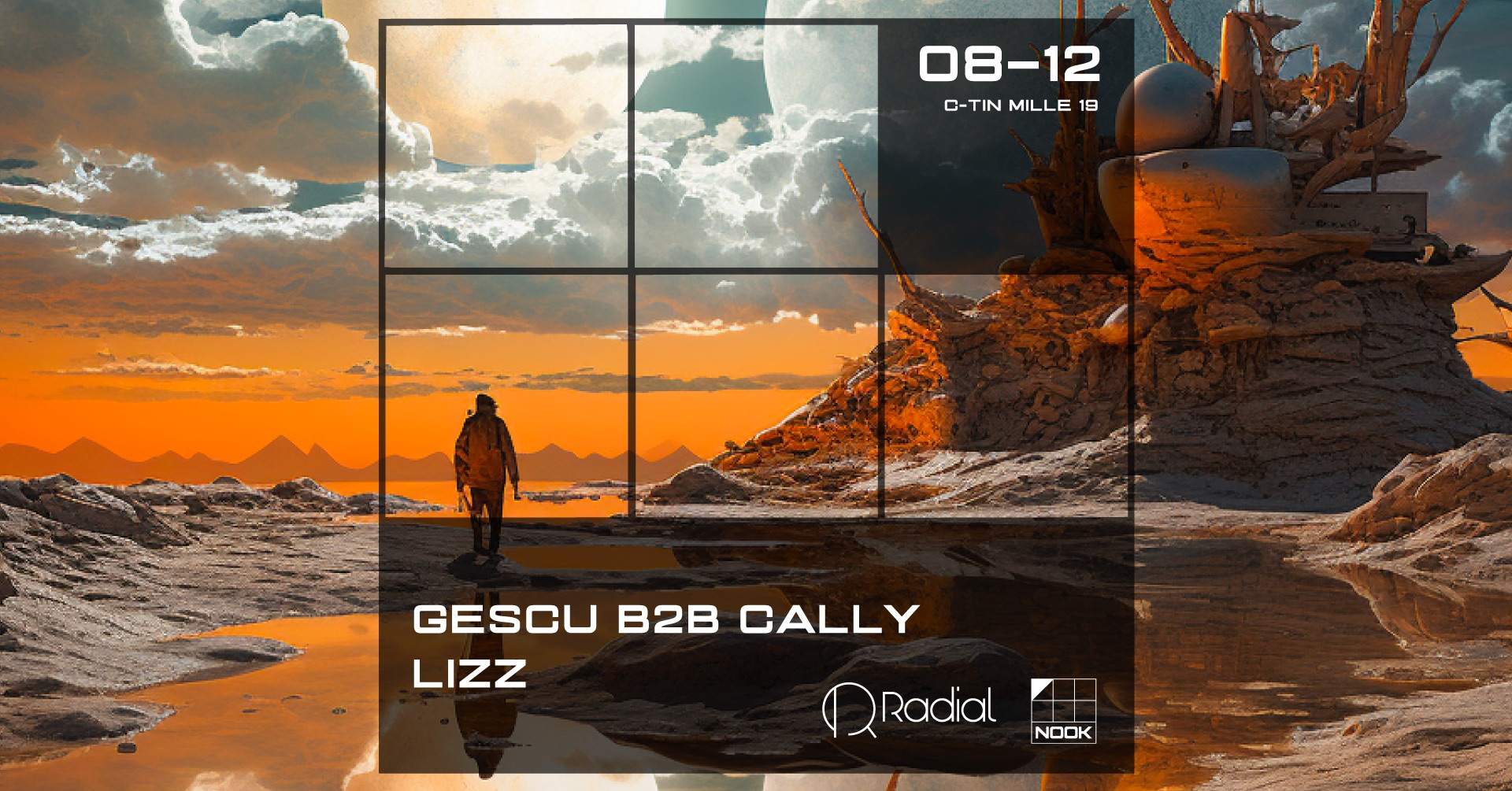 NOOK in with Gescu b2b caLLy, Lizz - フライヤー表
