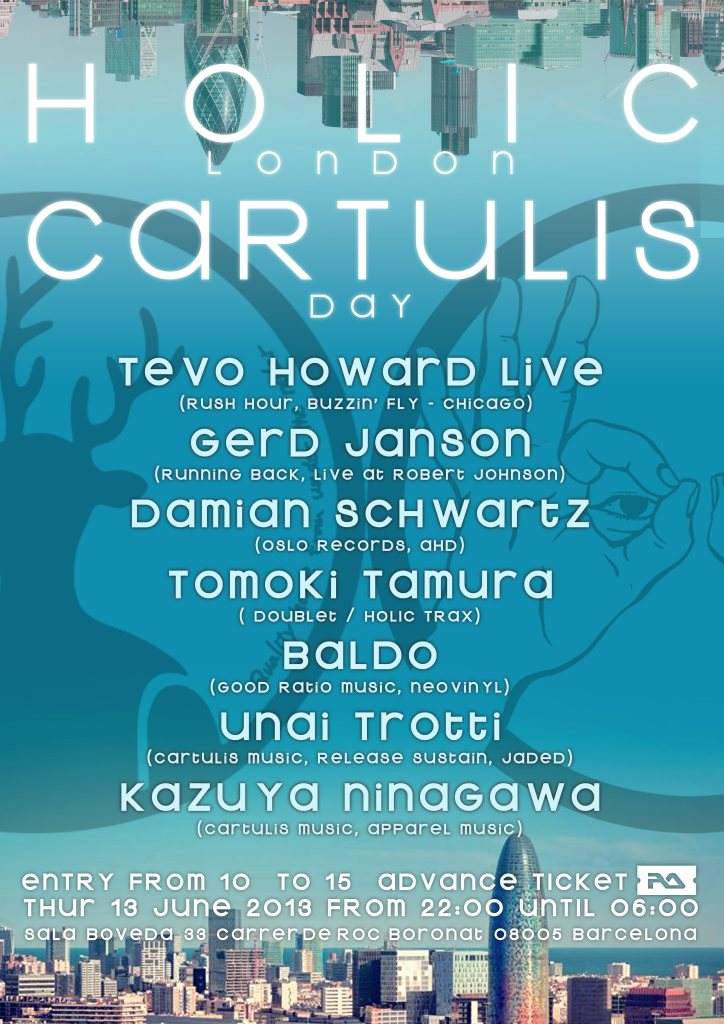 Holic & Cartulis Music // Night Party - フライヤー裏