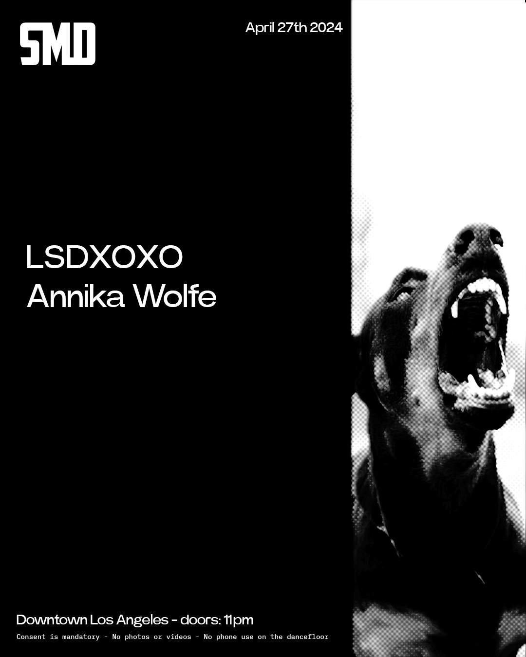 SMD - LSDXOXO & Annika Wolfe - フライヤー表