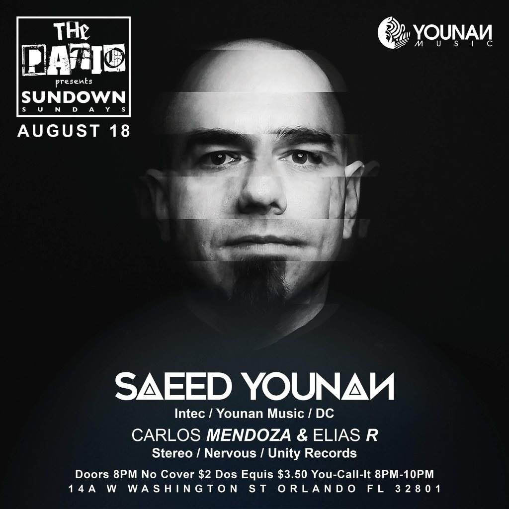 Sundown Sunday's presents Saeed Younan - フライヤー表