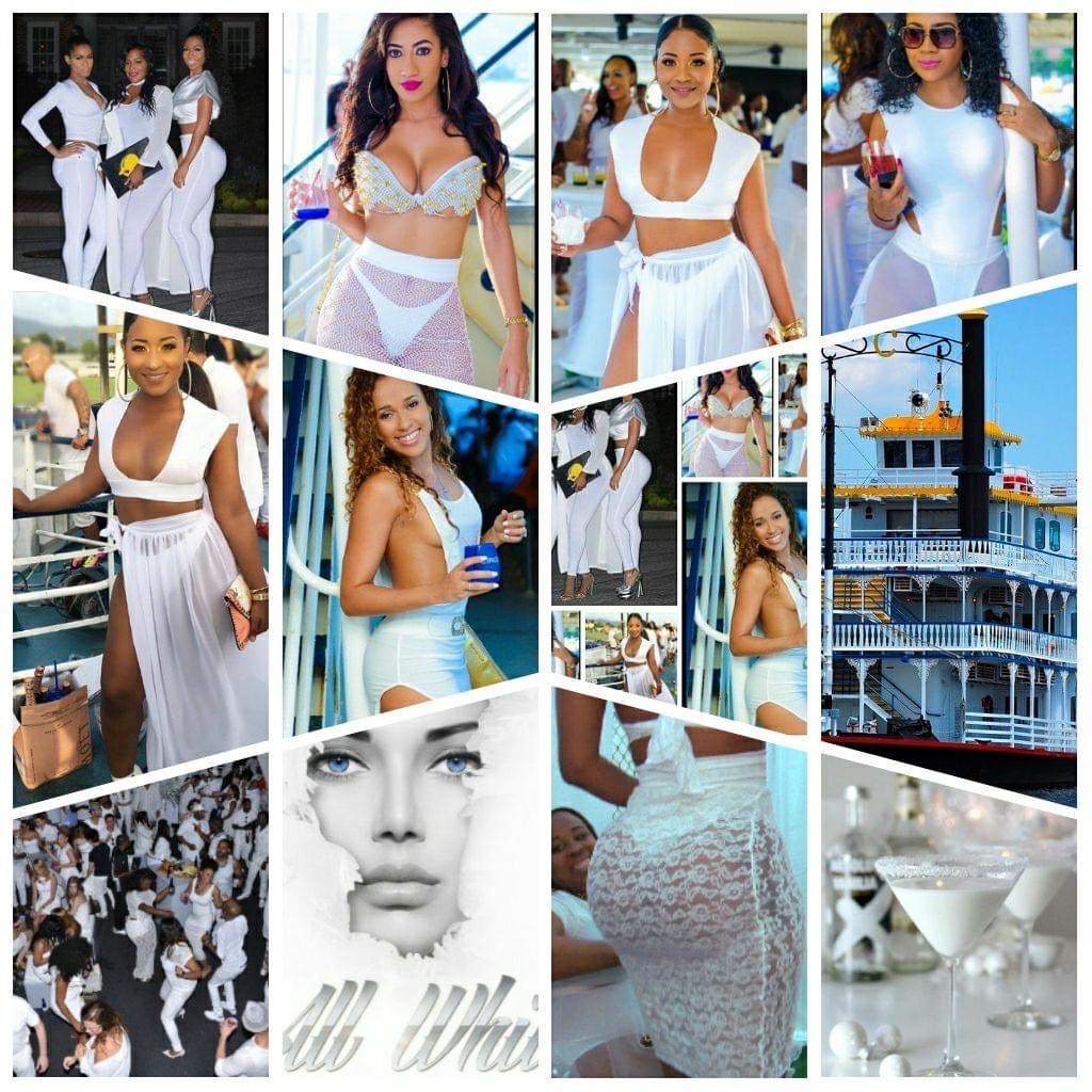 All white boat outlet party attire