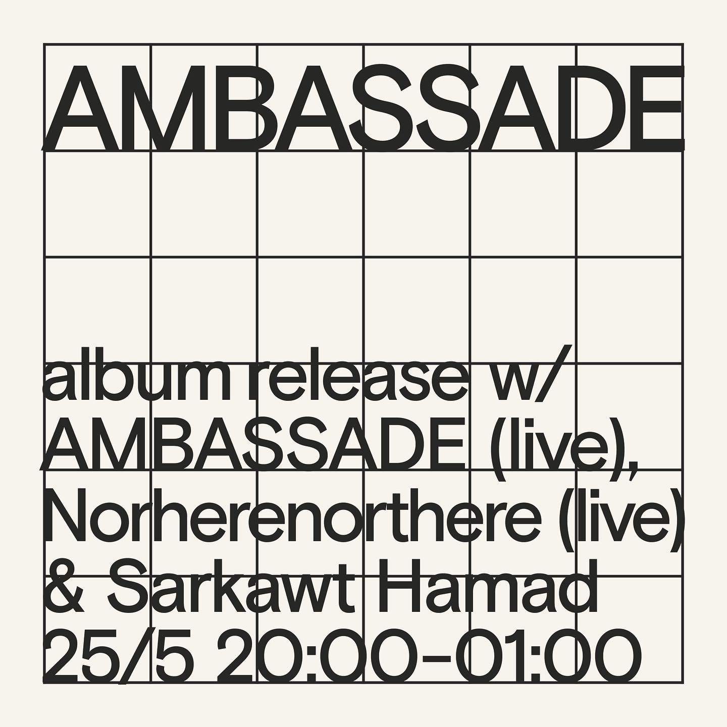 Ambassade - Album Release - フライヤー表